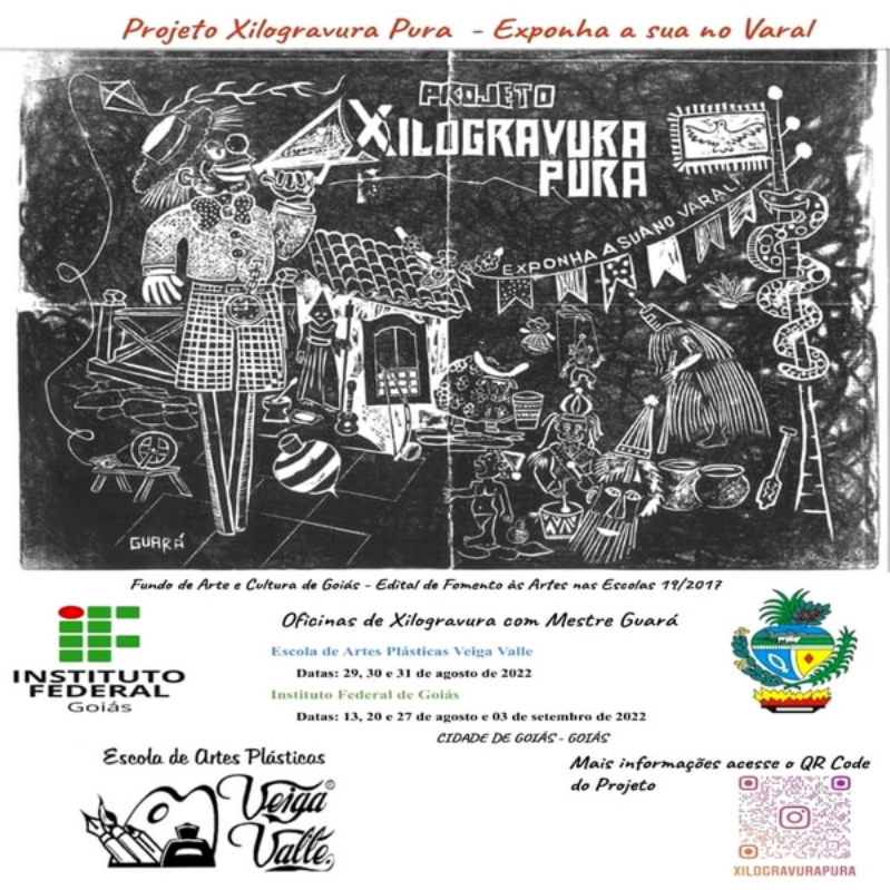 Projeto Xilogravura Pura - Cidade de Goiás GO